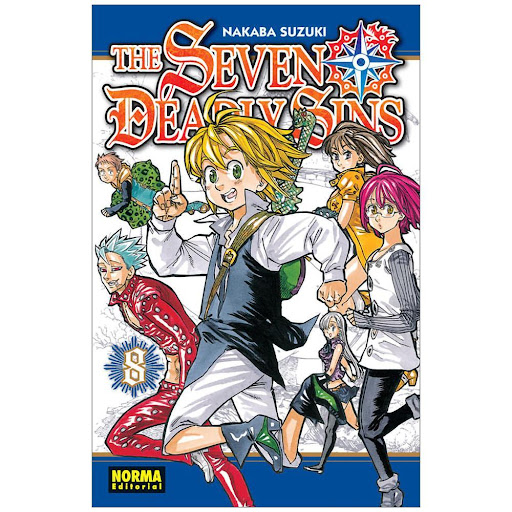 The Seven Deadly Sins No. 8 Editorial Norma Libro x 1.0 THE SEVEN DEADLY SINS 8  Autores:Nakaba Suzuki  Colecciones:CÓMIC MANGA  Editoriales:NORMA Editorial  Series:THE SEVEN DEADLY SINS  ISBN 9788467921601 Fecha de venta 19/2/2016 Formato Tapa blanda con 