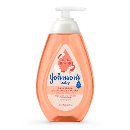 Baño Líquido Johnson’s Cabeza A Pies Botella x 400 ml