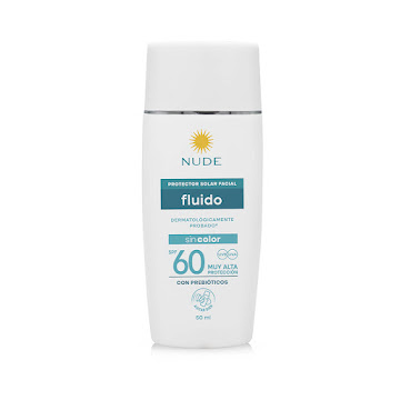 Protector Solar Facial Nude Spf60 Fluido Invisible x 50 ml  