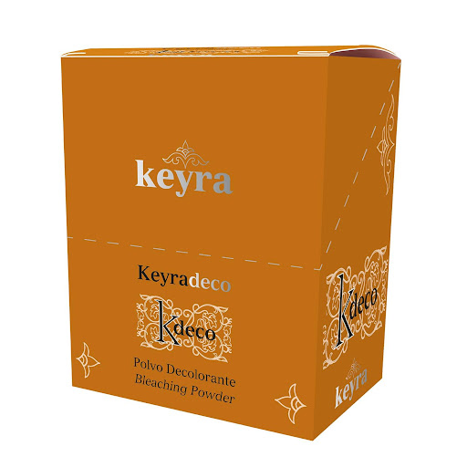 Polvo Decolorante Keyra Sachet x 10 Un Keyra Colors Sachet x 10 Decolorante en polvo no volátil, de color azul, que mejora la matización del reflejo amarillo propio de los cabellos decolorados. Mezclado con las oxigenadas Keyraox conseguimos una crema homogénea no