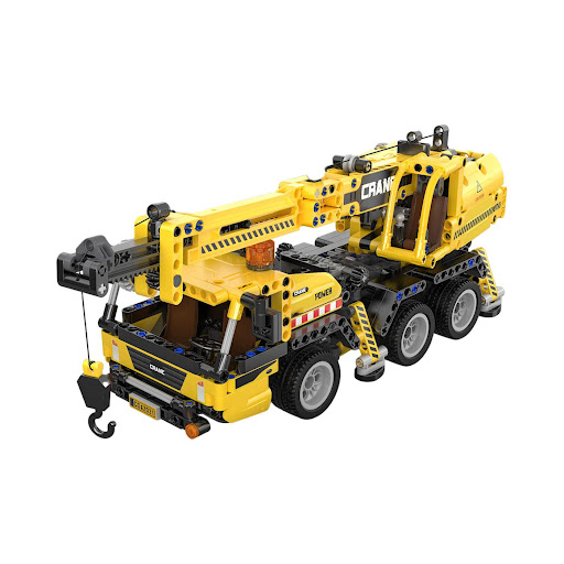 Bloques de Construcción CaDA Grúa de Construcción Armable con Movimiento CaDA Caja x 1 Los pequeños ingenieros de casa estarán encantados de construir esta maqueta de grúa móvil que cuenta con un montón de funciones y mecanismos realistas.Este set es ideal para los niños apasionados de 