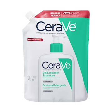 Refill Gel Limpiador Espumoso Cerave Pack x 473 ml  