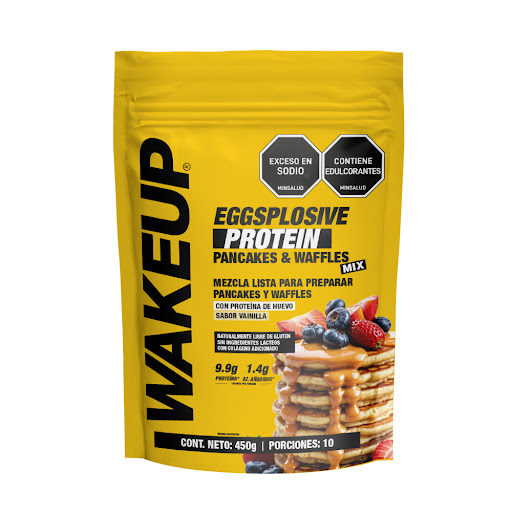 Mezcla para Pancakes WakeUp Proteína De Huevo Sabor Vainilla x 450 gr