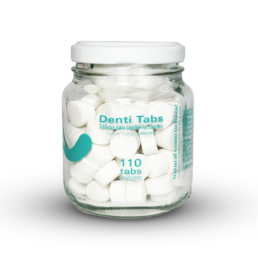 DENTI TABS, tabletas para cepillar los dientes  DENTI ESSENCE  Frasco  x 110 tabletas 