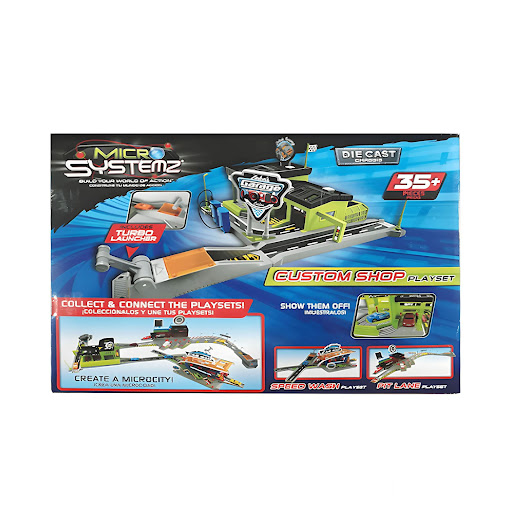 Playset Custom Shop Micro Systemz Micro Systemz Caja x 1 ĦDesata tu creatividad con el Playset Custom Shop Micro Systemz! Este increíble set te permite personalizar y construir tu propio taller de autos en miniatura. Con múltiples accesorios y vehículos inc