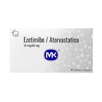 Ezetimibe /Atorvastatina MK 10mg /20mg Caja x 30 Tabletas  