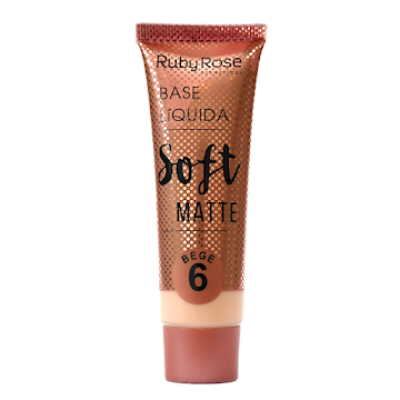 Base Líquida Ruby Rose Soft Matte Beige #6 x 29 ml  