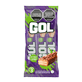 Chocolatina Gol Bolsa x   3 und  