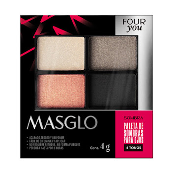 Sombras Masglo Four You Felina 4 Tonos x 4 gr  