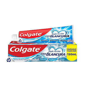 Crema Dental Colgate   Triple Acción Extra White x 150 ml  
