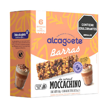 Barra Cereal Alcaguete   Moccachino Caja x 6 und  