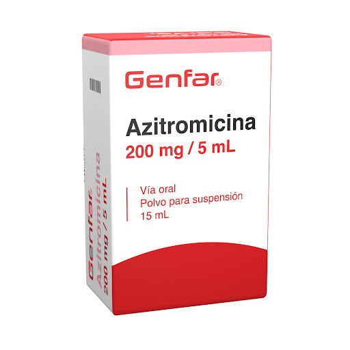 Azitromicina 200mg /5ml Genfar x 15 ml Polvo Suspeción