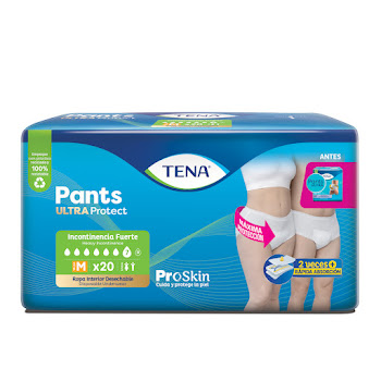 Ropa Interior Absorbente TENA Pants Ultra Protect M x 20 und  