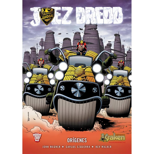 Juez Dredd: Orígenes KRAKEN Libro x 1.0 JUEZ DREDD:ORIGENES  Un extraño paquete ha llegado al palacio de justicia, un paquete que obligará a Dredd a conducir una misión a la Tierra Maldita, y que le llevará a descubrir la más recóndita y os