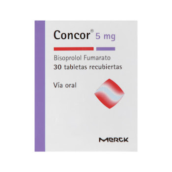 Concor 5Mg Tabletas Caja x30Tab. Merck Bisoprolol Fumarato              