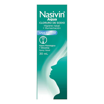 Nasivin Aqua Spray Nasal Frasco X 30ml Cloruro De Sodio   