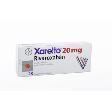 Xarelto Rivaroxabán 20 mg Bayer Caja x 28 Comprimido  