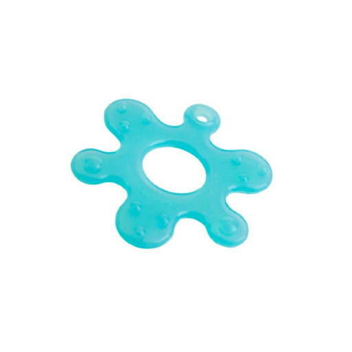 Mordedor De Silicona Coral Azul X 1 Und Farlin Blíster x 1 Und