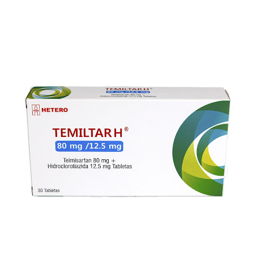 Temiltar H Telmisartan + Hidroclorotiazida 80mg/12.5mg Caja x 30 Tabletas