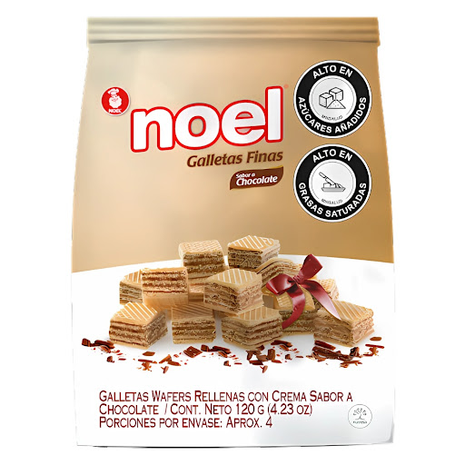 Galleta Noel Wafer Cubitos Con Chocolate Bolsa x 120 gr