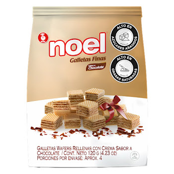 Galleta Noel Wafer Cubitos Con Chocolate Bolsa x 120 gr  