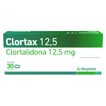 Clortax Clortalidona 12.5 mg Megalabs Caja x 30 Tabletas  