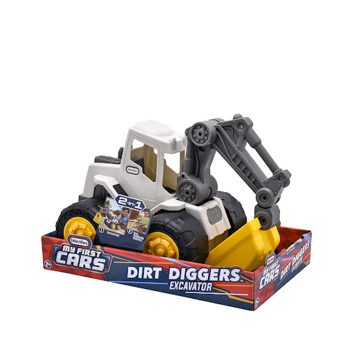Excavadora Little Tikes 2 en 1 Little Tikes Caja x 1 Despierta la imaginación de tus pequeños con el Carro Dirt Diggers 2 en 1 Excavator! Este increíble excavador con partes articuladas permite mover el brazo frontal para elevar o excavar, recreando emo