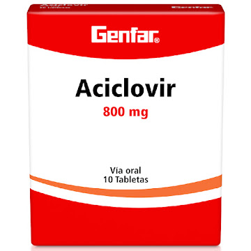 Aciclovir Genfar 800 mg Caja x 10 Tabletas  