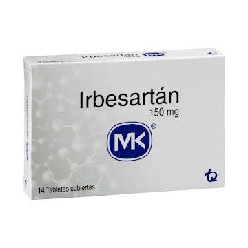 Irbesartán MK 150 mg Caja x 14 Tabletas  