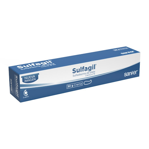 Sulfagil Sulfadiazina De Plata 1% Crema Tubo x 30 gr