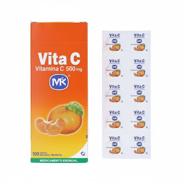 Fracción Vitamina C 500 mg Mk Sabor A Mandarina x 10 und  