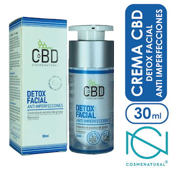 Crema Detox Cbd Anti-Imperfecciones Cosmenatural x 30 ml  