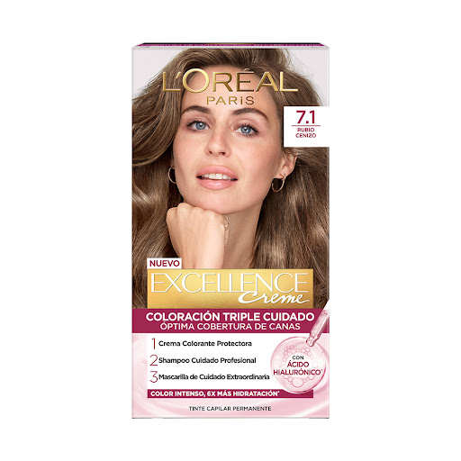 Tinte Loreal Excellence   Tono 7.1 Kit x 1 und