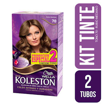 Tinte Wella Koleston Rubio Medio N° 70 x 2 tubos  