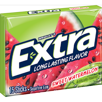 Chicle Extra Sandía x 15 und  