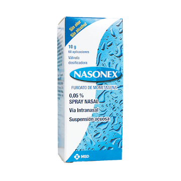 Nasonex Furoato de Mometasona 0.05% MSD Frasco x 60 Aplicaciones  