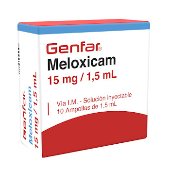 Meloxicam 15mg/1.5ml Genfar Inyectable Caja x 10 Ampollas  