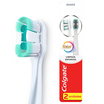 Cepillo de Dientes Colgate Total Prevención Activa Suave Blíster x 2 und  