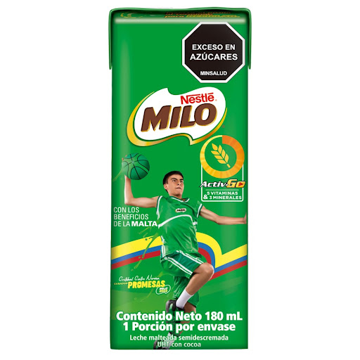 Leche Malteada MILO Active Go Caja x 180 ml