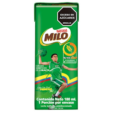 Leche Malteada MILO Active Go Caja x 180 ml  