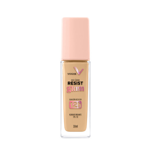 Base Vogue Resist Glam Tono  Porcelana Frasco x 30 ml