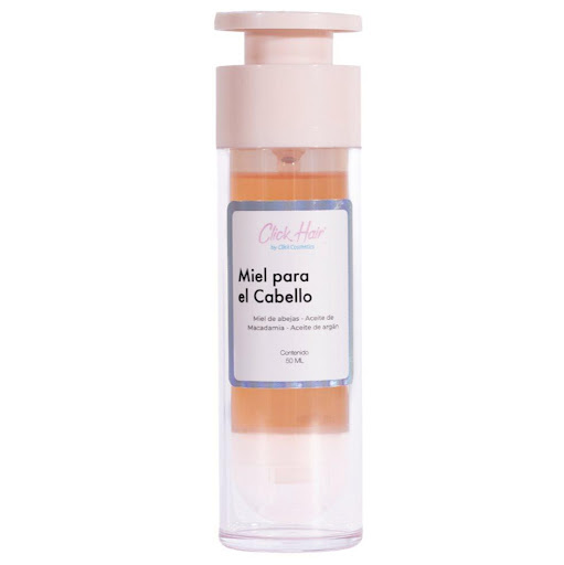 Miel Capilar Con Argàn X 50 ML  Click Hair  Termoformado x 1 Aceite restaurador de puntas, sellante y finalizador antifrizz y de ultrabrillo con miel de abejas natural, aceite de macadamia y argán.

INGREDIENTES:
Miel natural
Aceite de macadamia
Aceite de ar