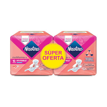 Toallas Intimas Nosotras Invisible Rapigel x 20 und  