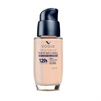 Base Vogue Mate Natural Con Ácido Hialurónico Natural x 30 ml  