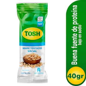 Pasabocas Tosh Mani Sin Sal x 40 gr undefined