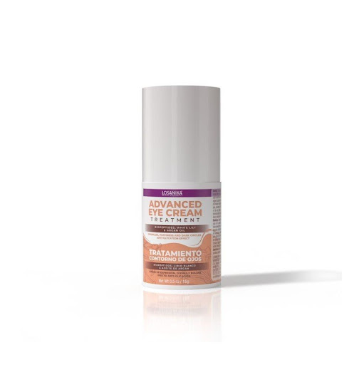Tratamiento Contorno de Ojos con Biopéptidos & Argan Oil LOSANIKA 15g x 1 Cuidado intensivo para la zona del contorno de ojos. Su fórmula avanzada con biopéptidos, aceite de argán y extractos botánicos hidrata, reafirma y mejora la elasticidad, ayudando a reducir bolsas, oj