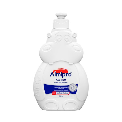 Crema Almipro Emoliente Frasco X 200 ML ALMIPRO 200 x ML La crema Almipro Emoliente, con su suave fórmula no grasa y de fácil absorción, 
brinda una hidratación intensiva, dejando la piel suave y tersa. Ayuda a reducir la 
picazón producida por la resequeda