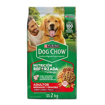 Alimento Para Mascotas Dog Chow Adultos Mediano Grande x 2 kg  