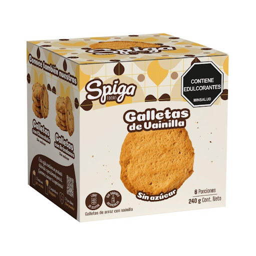 Galletas de Arroz Vainilla Sin Gluten x6 Spiga Foods Caja x 6 und 