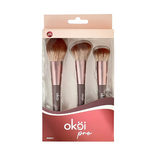 Set de Brochas Okoi Pro Para Rostro x 3 und